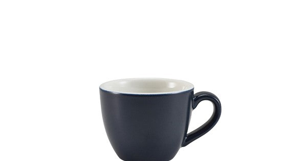 GenWare Porcelain Matt Blue Bowl Shaped Cup 9cl/ 3oz