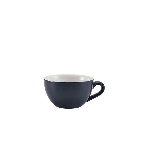 GenWare Porcelain Matt Blue Bowl Shaped Cup 17.5cl/ 6oz