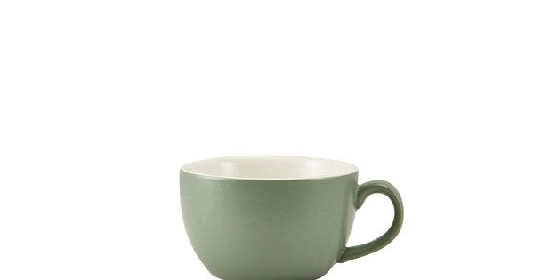 GenWare Porcelain Matt Sage Bowl Shaped Cup 17.5cl/ 6oz