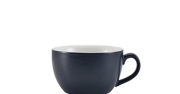 GenWare Porcelain Matt Blue Bowl Shaped Cup 25cl/ 8.75oz