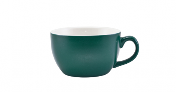 GenWare Porcelain Matt Teal Bowl Shaped Cup 25cl/ 8.75oz