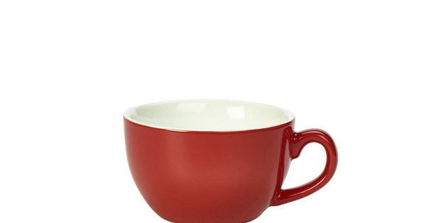 Genware Porcelain Red Bowl Shaped Cup 25cl/ 8.75oz