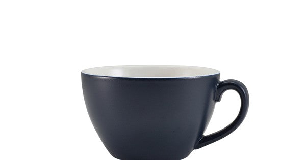 GenWare Porcelain Matt Blue Bowl Shaped Cup 34cl/ 12oz