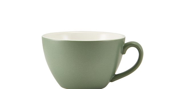 GenWare Porcelain Matt Sage Bowl Shaped Cup 34cl/ 12oz