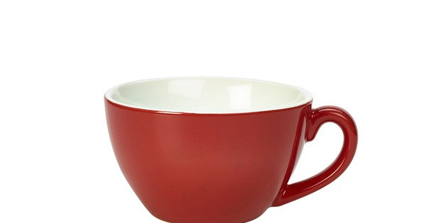 Genware Porcelain Red Bowl Shaped Cup 34cl/ 12oz