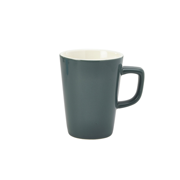 Genware Porcelain Grey Latte Mug 34cl/ 12oz