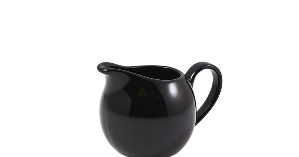 Genware Porcelain Black Jug 14cl/ 5oz