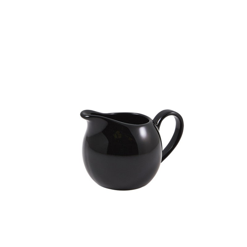 Genware Porcelain Black Jug 14cl/ 5oz
