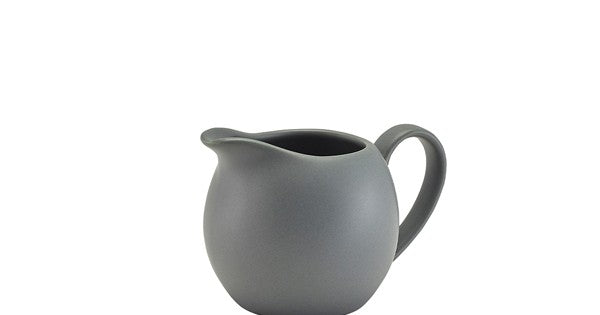 Genware Porcelain Matt Grey Jug 14cl/ 5oz