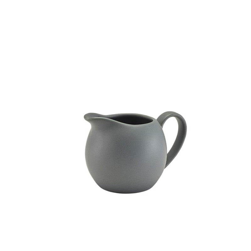 Genware Porcelain Matt Grey Jug 14cl/ 5oz