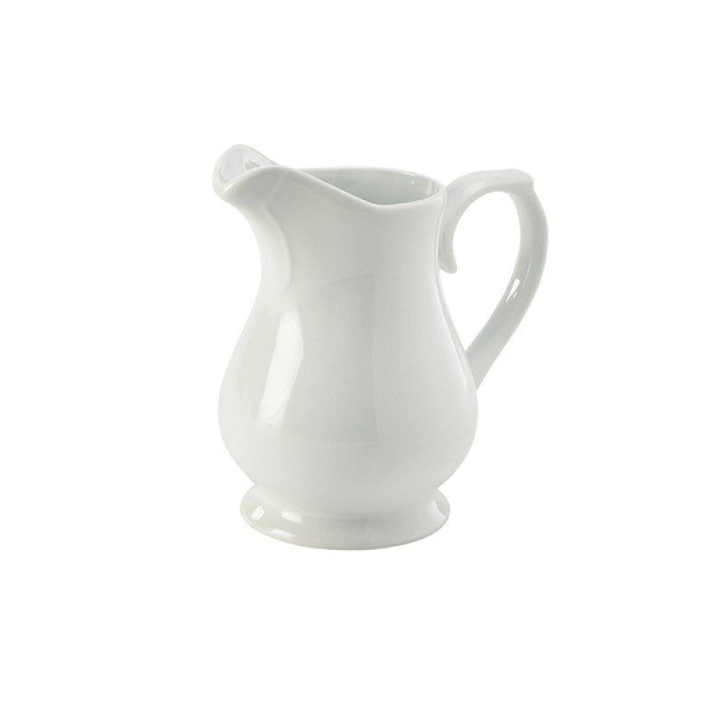 Genware Porcelain Traditional Serving Jug 28cl/ 10oz