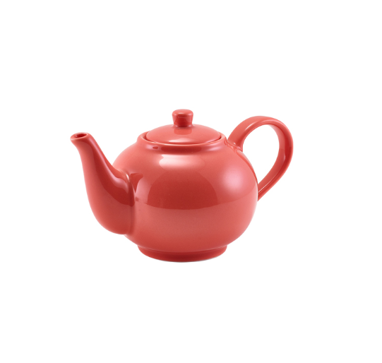 GenWare Porcelain Coral Teapot 45cl/ 15.75oz
