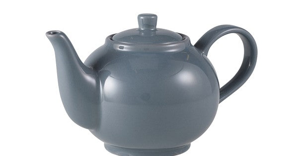 Genware Porcelain Grey Teapot 45cl/ 15.75oz