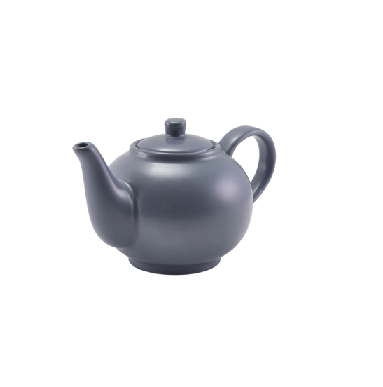 GenWare Porcelain Matt Grey Teapot 45cl/ 15.75oz