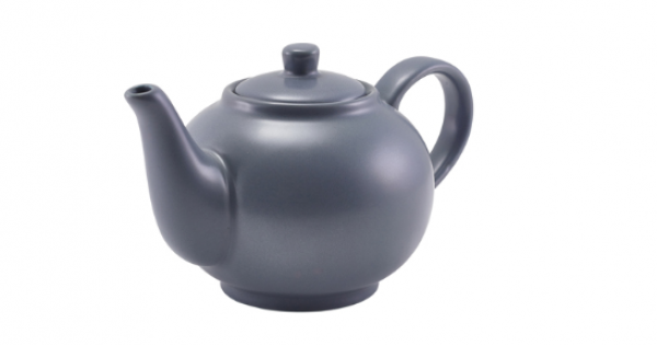 GenWare Porcelain Matt Grey Teapot 45cl/ 15.75oz