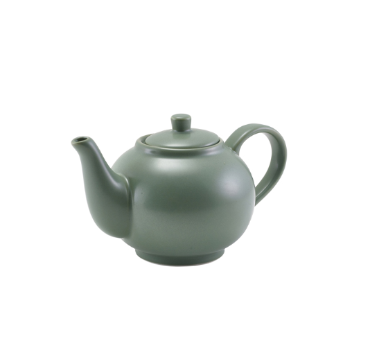 GenWare Porcelain Matt Sage Teapot 45cl/ 15.75oz