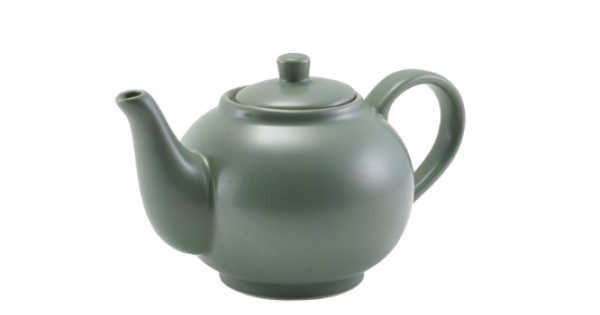 GenWare Porcelain Matt Sage Teapot 45cl/ 15.75oz