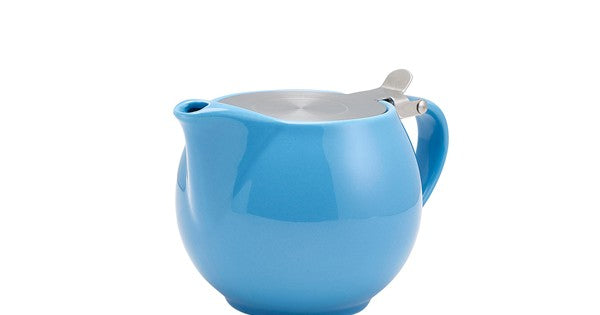 GenWare Porcelain Blue Teapot with St/ St Lid & Infuser 50cl