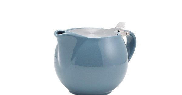GenWare Porcelain Grey Teapot with St/ St Lid & Infuser 50cl