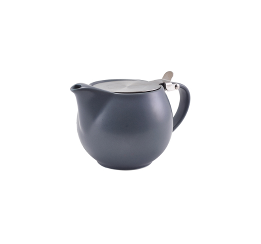 GenWare Porcelain Matt Grey Teapot with St/St Lid & Infuser