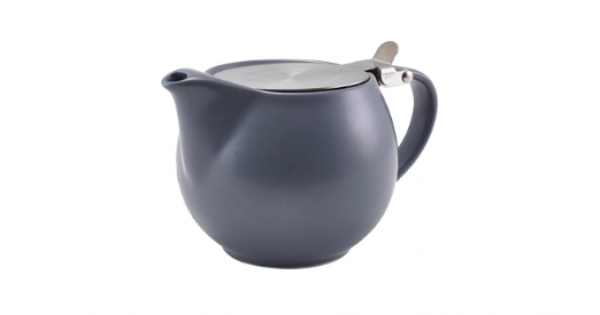 GenWare Porcelain Matt Grey Teapot with St/St Lid & Infuser