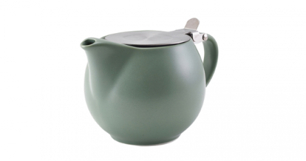 GenWare Porcelain Matt Sage Teapot with St/St Lid & Infuser
