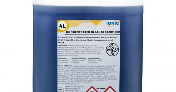 4L Concentrated Cleaner Sanitiser (2x5L)