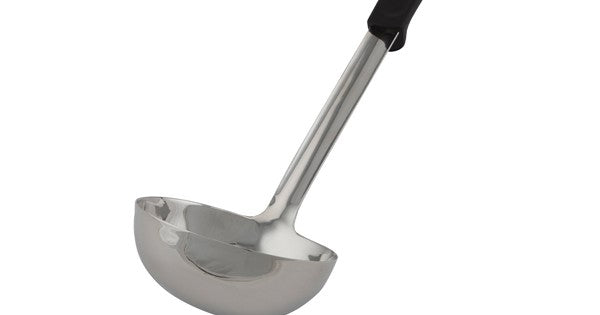Genware Plastic Handle Soup Ladle Black