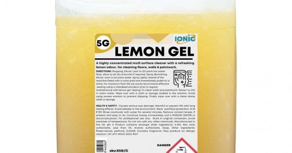 5G Lemon Gel Floor Cleaner (2x5L)