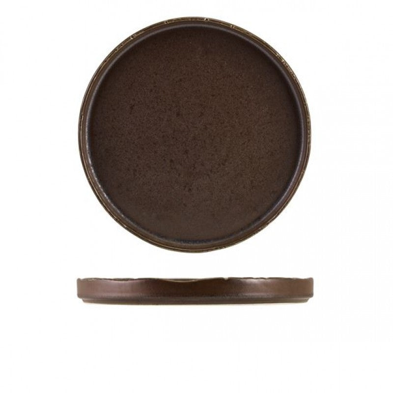 Roko Porcelain Cinder Black Presentation Plate 26cm