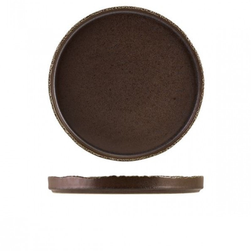 Roko Porcelain Cinder Black Presentation Plate 28cm