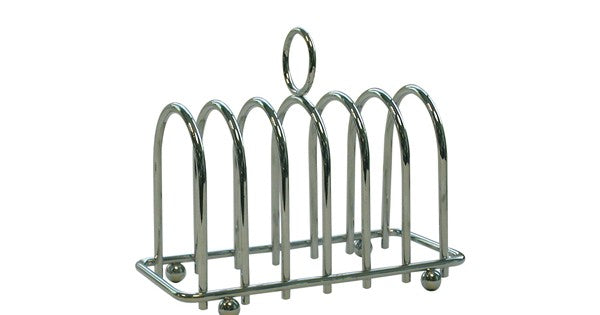 Chrome Horseshoe 6 Slice Toast Rack