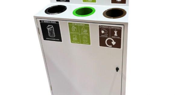 3 Bay Slimline Recycling Bin