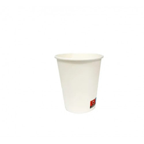 8oz White PE Single Wall Hot Cup (1x50)