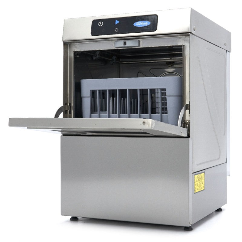 Glass Washer - 35 x 35cm - with Rinse Aid Pump - Digital Dis