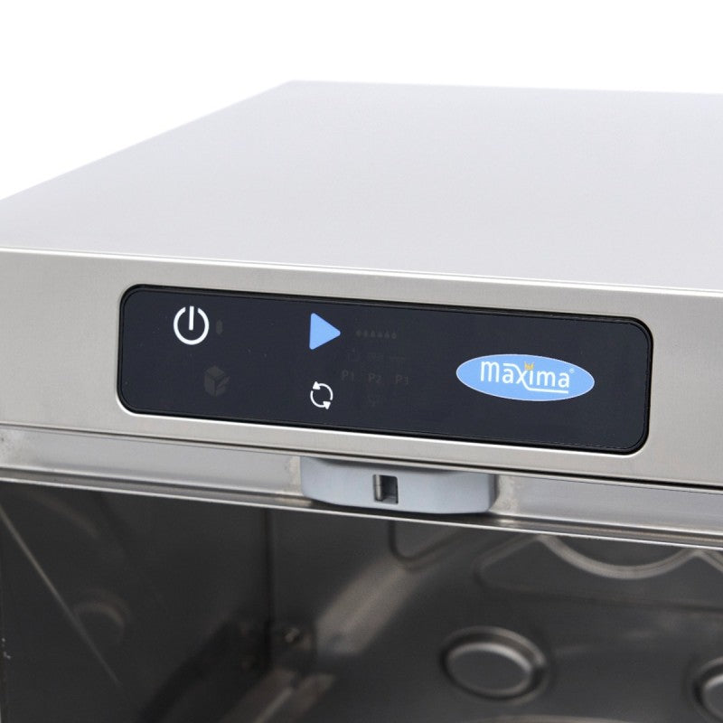 Glass Washer - 35 x 35cm - with Rinse Aid Pump - Digital Dis