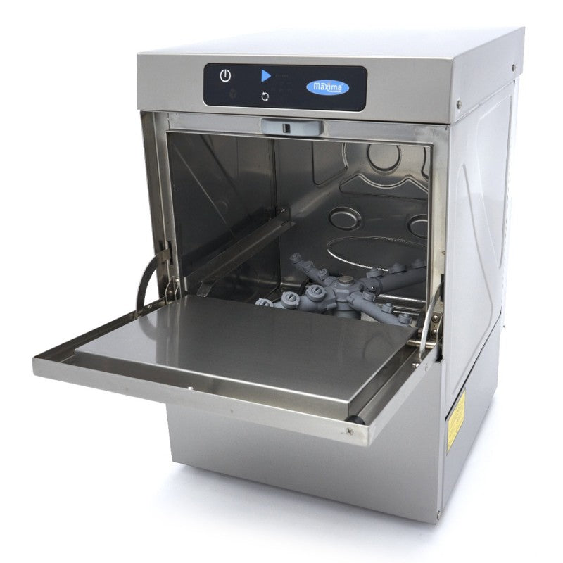 Glass Washer - 35 x 35cm - with Rinse Aid Pump - Digital Dis