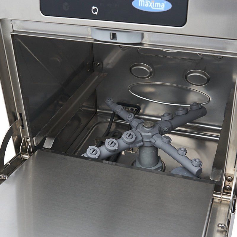 Glass Washer - 35 x 35cm - with Rinse Aid Pump - Digital Dis