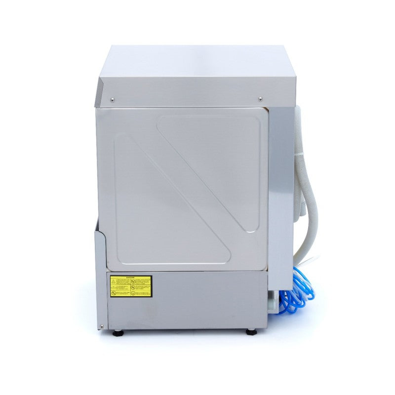 Glass Washer - 35 x 35cm - Drain, Rinse Aid and Soap Pump wi