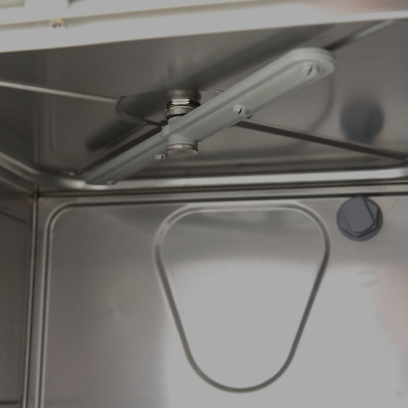 Glass Washer - 35 x 35cm - with Rinse Aid Pump