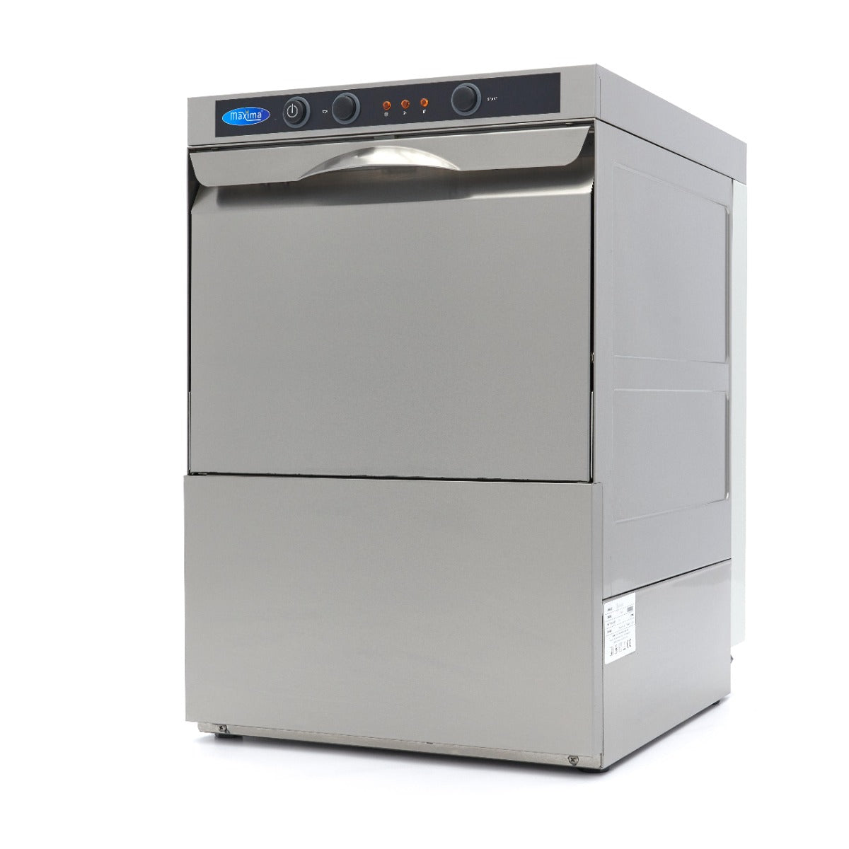 Glass Washer - 35 x 35cm - with Drain, Rinse Aid and Soap Pu
