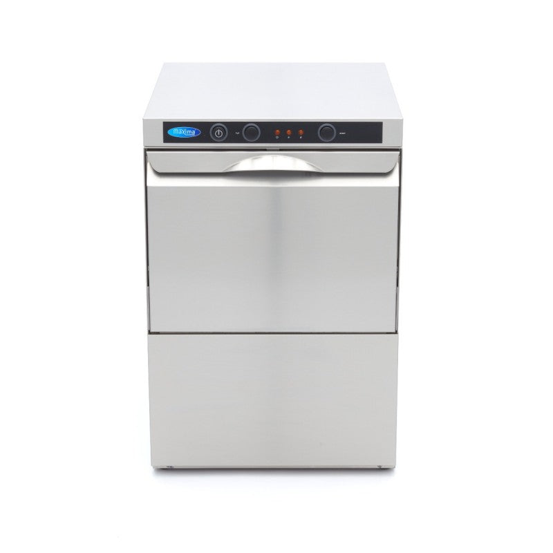 Glass Washer - 35 x 35cm - with Drain, Rinse Aid and Soap Pu
