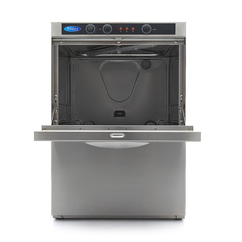Glass Washer - 35 x 35cm - with Drain, Rinse Aid and Soap Pu