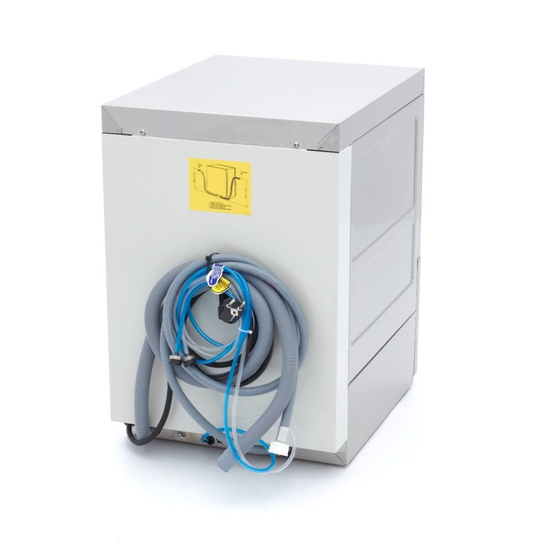Glass Washer - 35 x 35cm - with Drain, Rinse Aid and Soap Pu