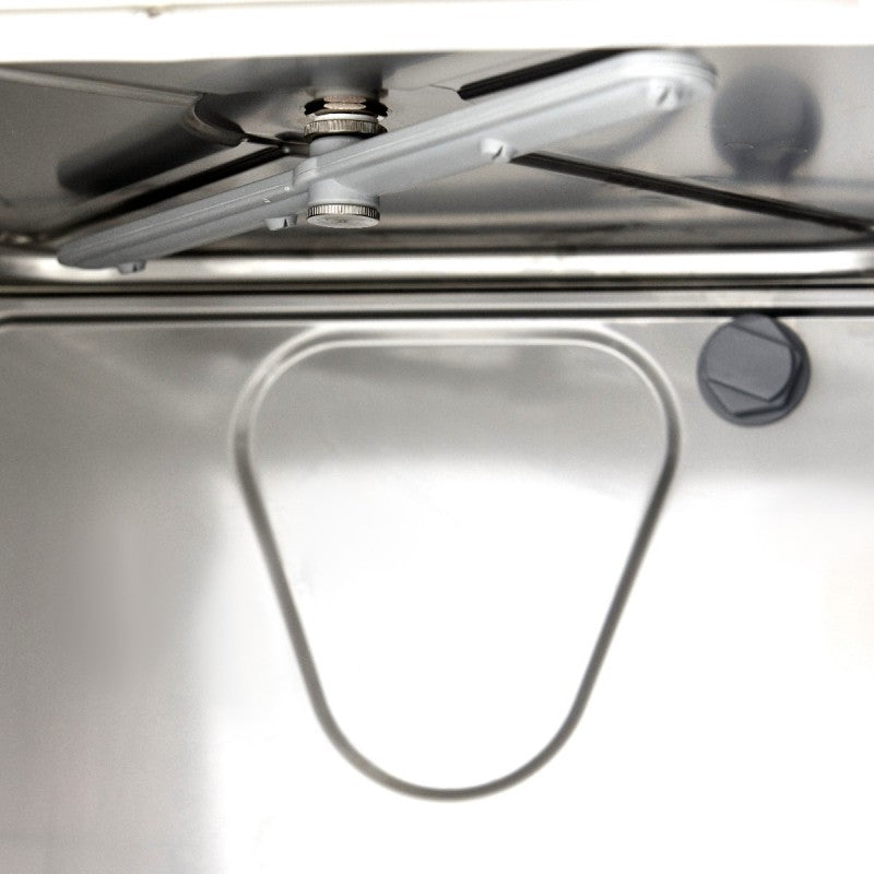 Glass Washer - 35 x 35cm - with Drain, Rinse Aid and Soap Pu