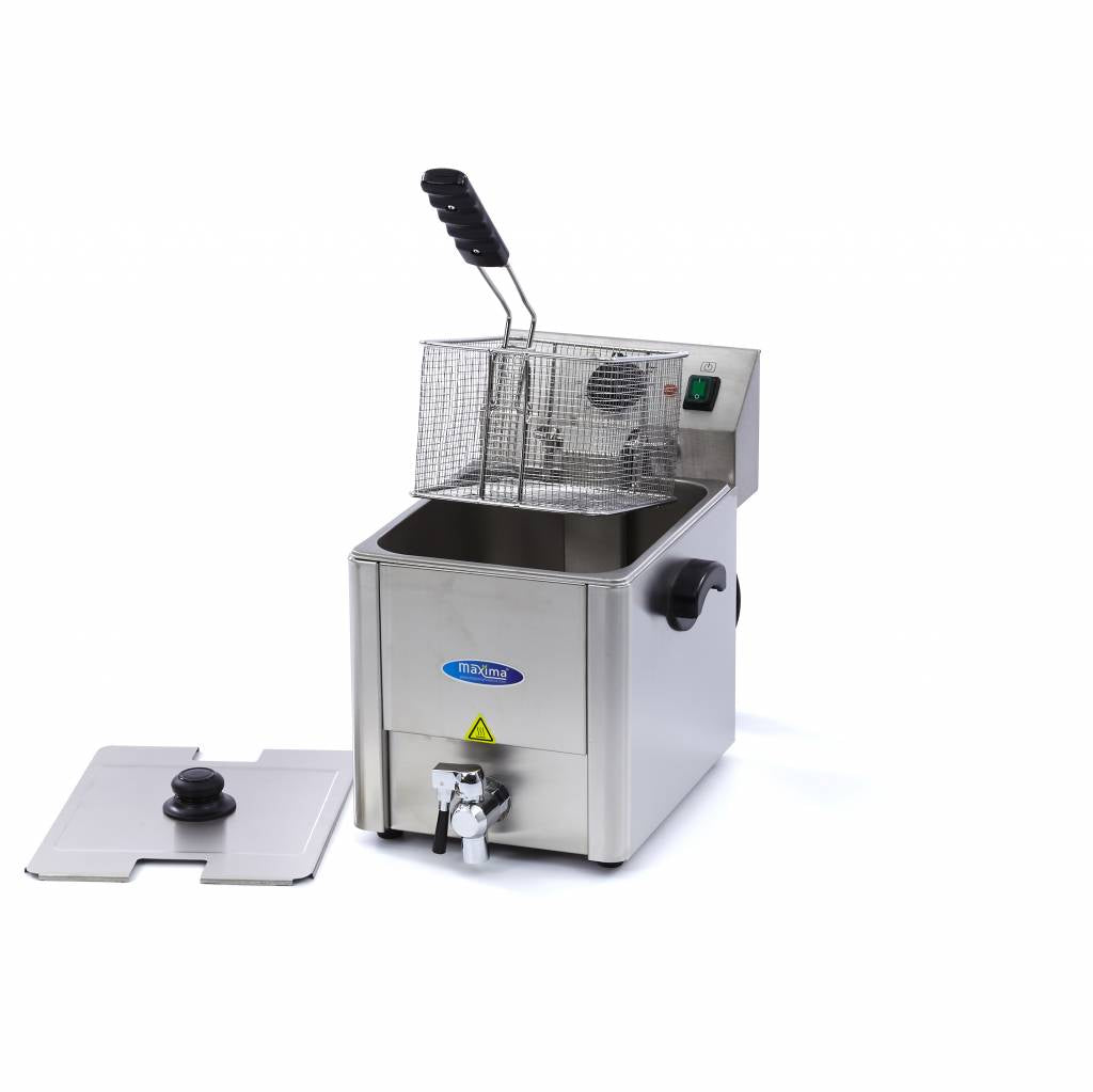 Deep Fryer - 8L - 1 Basket - with Drain Tap