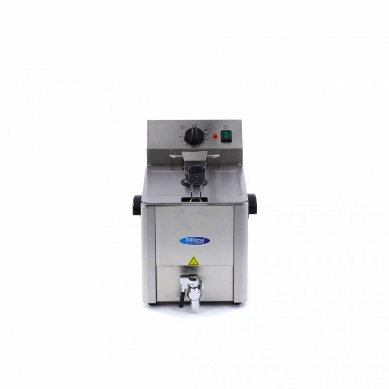 Deep Fryer - 8L - 1 Basket - with Drain Tap