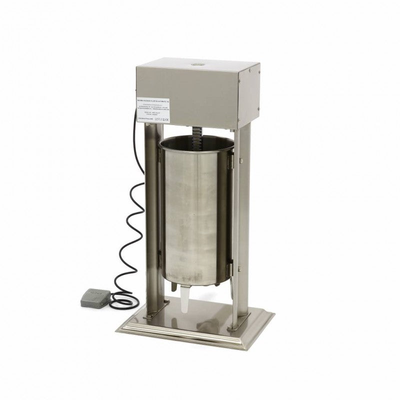 Sausage Stuffer - 15L - Automatic - Vertical - incl 4 Fillin