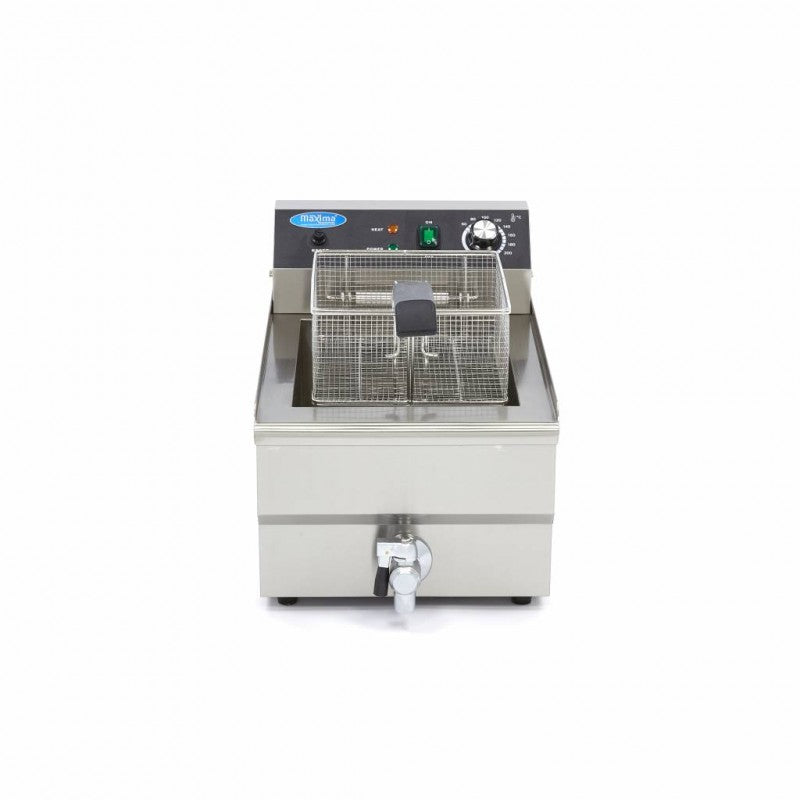 Deep Fryer - 16L - 1 Basket - with Drain Tap