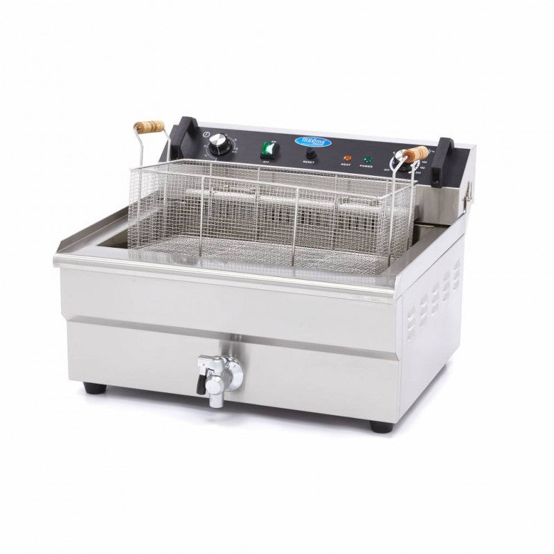 Deep Fryer - 30L - 1 Basket - with Drain Tap